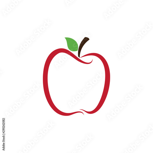 Apple vector illustration design icon logo