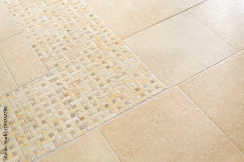 Home interior floor tiles