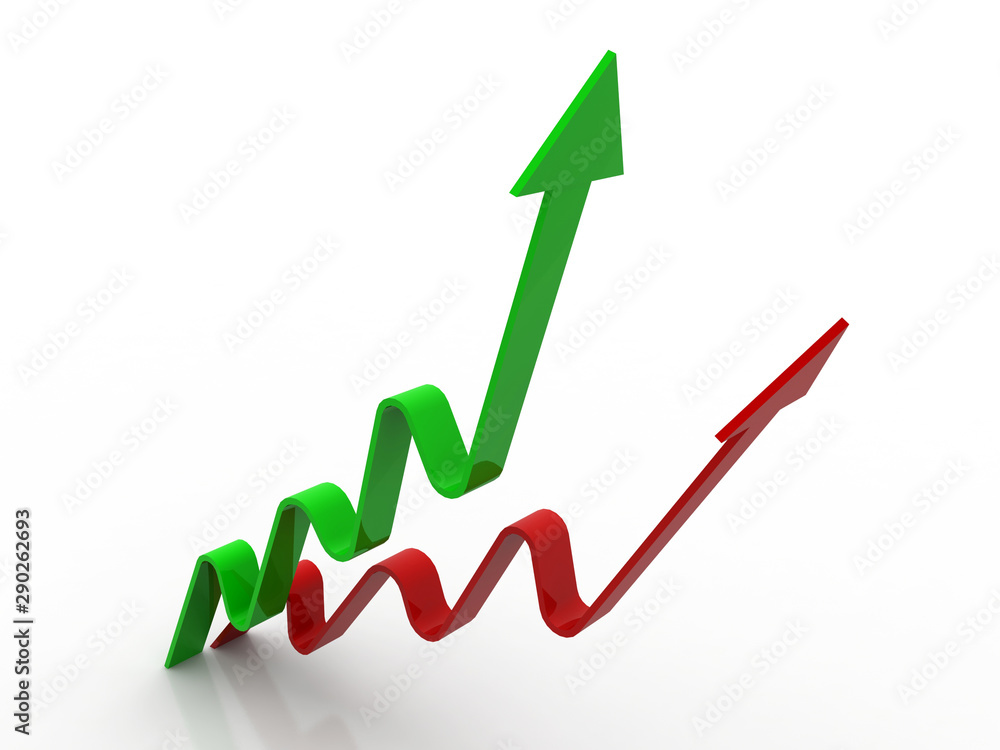 3d rendering Stock market online business concept. business Graph 3d rendering Stock market online business concept. business Graph
