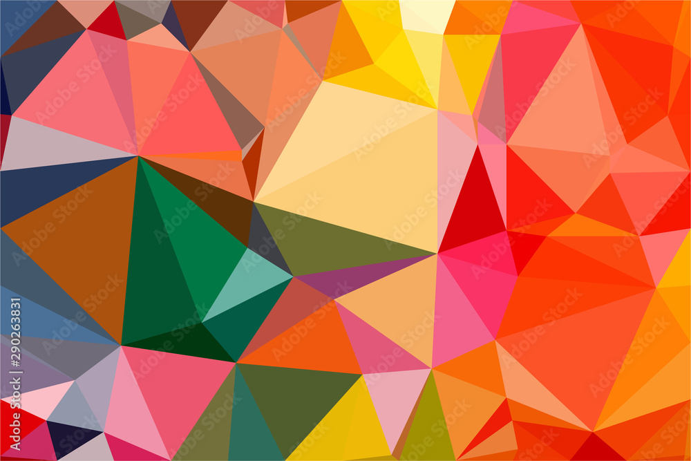 Obraz premium Polygon background illustration vector design