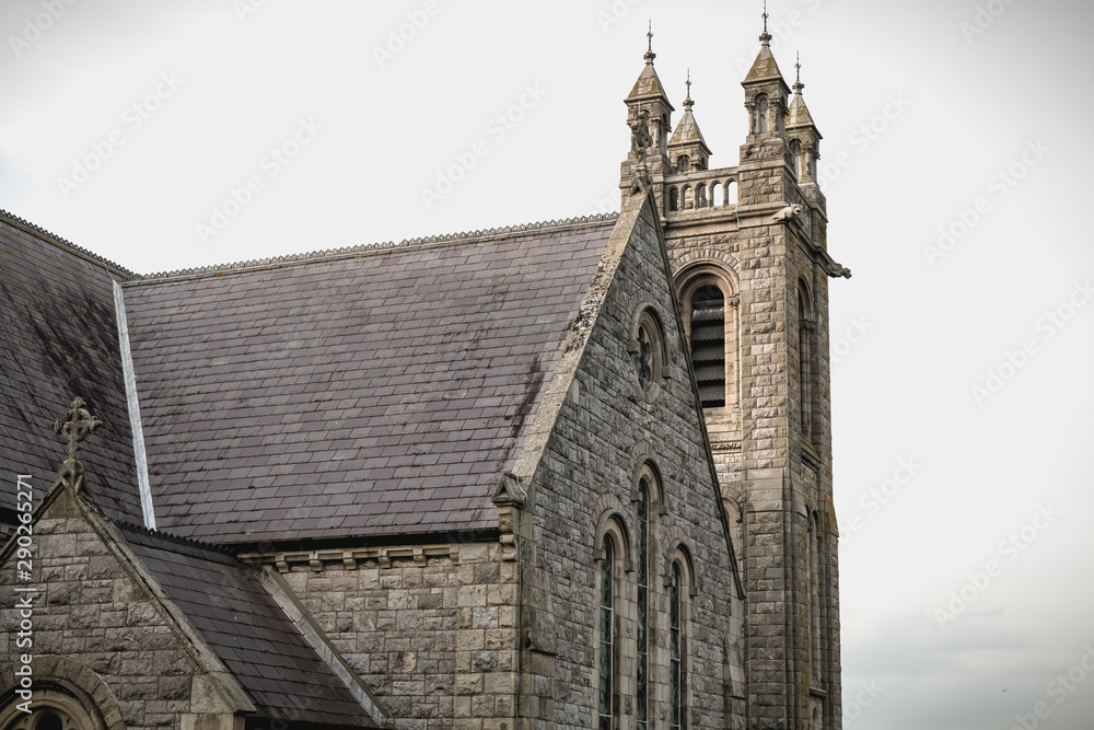 Fototapeta premium Detail architecture of the Assumption church in Howth, Ireland