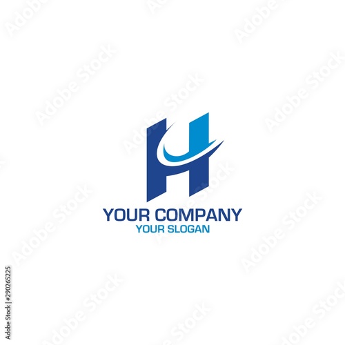 Free Download HC Blue Logo Design Vector - GFXLoad