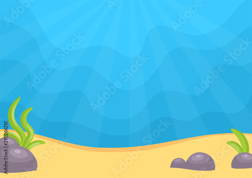 Vector illustration of marine landscape
