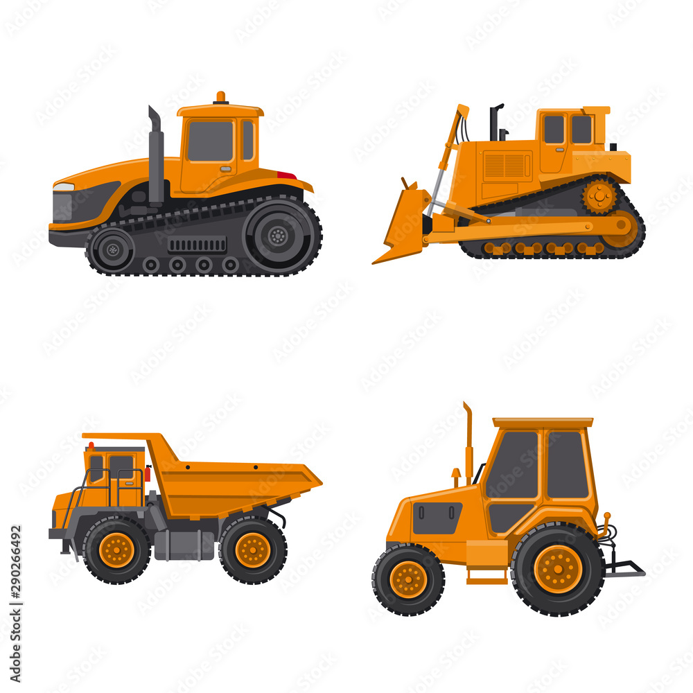 Isolated object of build and construction symbol. Set of build and machinery stock vector illustration. Isolated object of build and construction symbol. Set of build and machinery stock vector illustration.