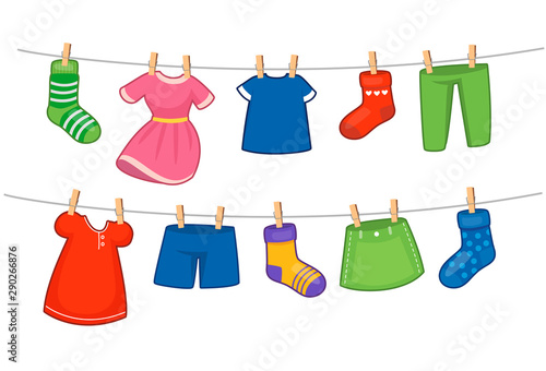 Set of children clothes