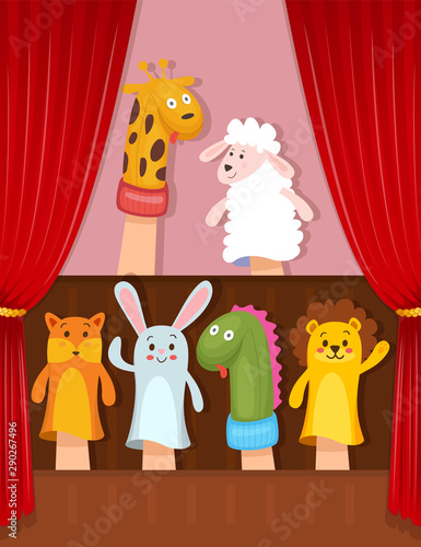 Set of hand puppets
