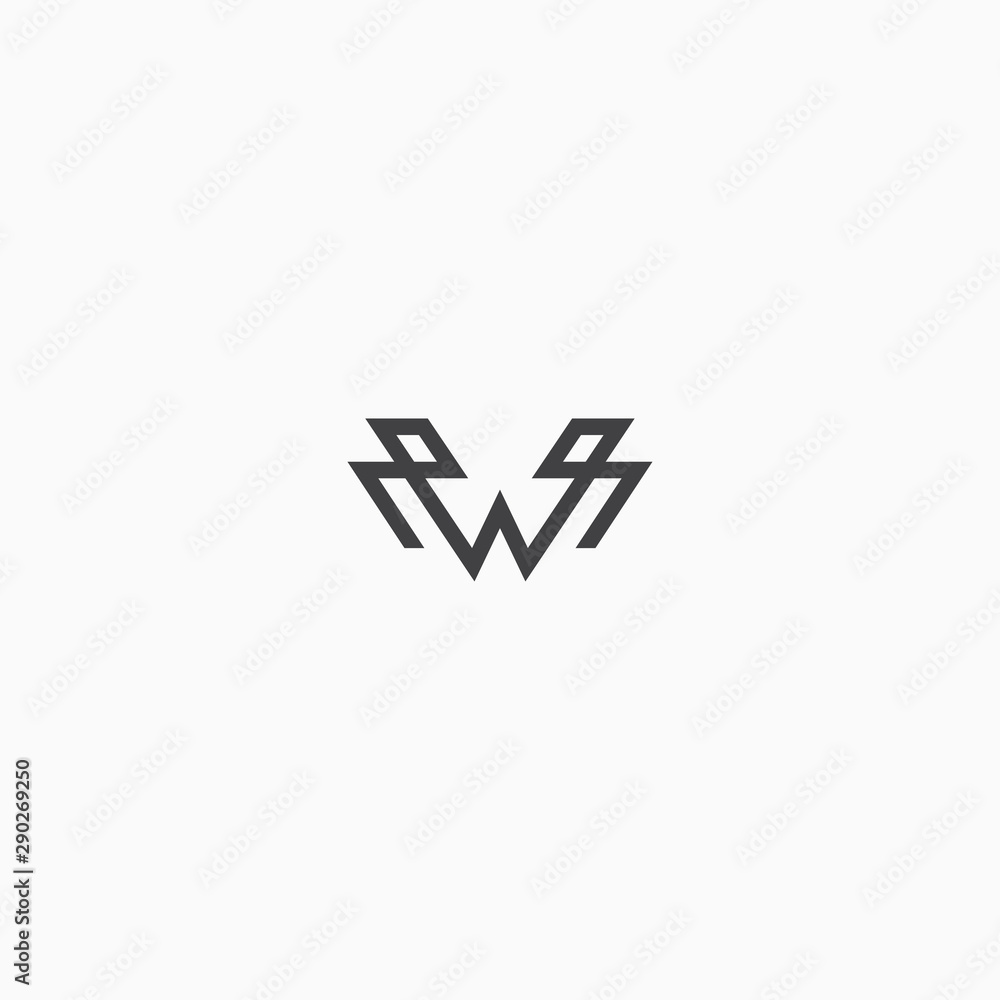Abstract Letter W Abstract Logo Icon Design Template Vector. Abstract Letter W Abstract Logo Icon Design Template Vector.