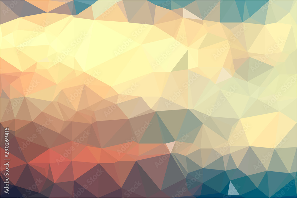 Obraz premium Polygon background illustration vector design