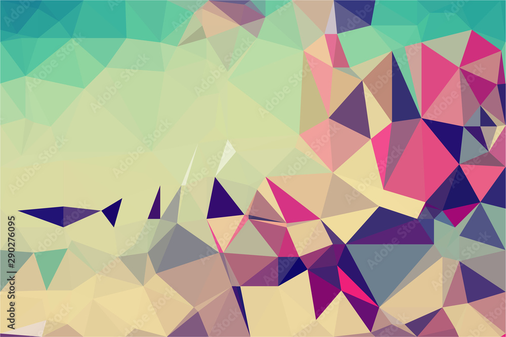 Fototapeta premium Polygon background illustration vector design
