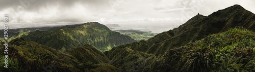 Photography Moody vibes in the beautiful green mountains of the Moanalua Valley, Oahu, Hawaii