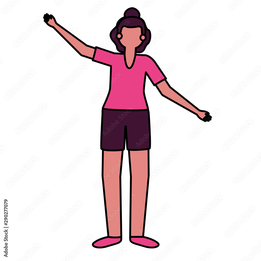 Isolated avatar woman vector design Isolated avatar woman vector design