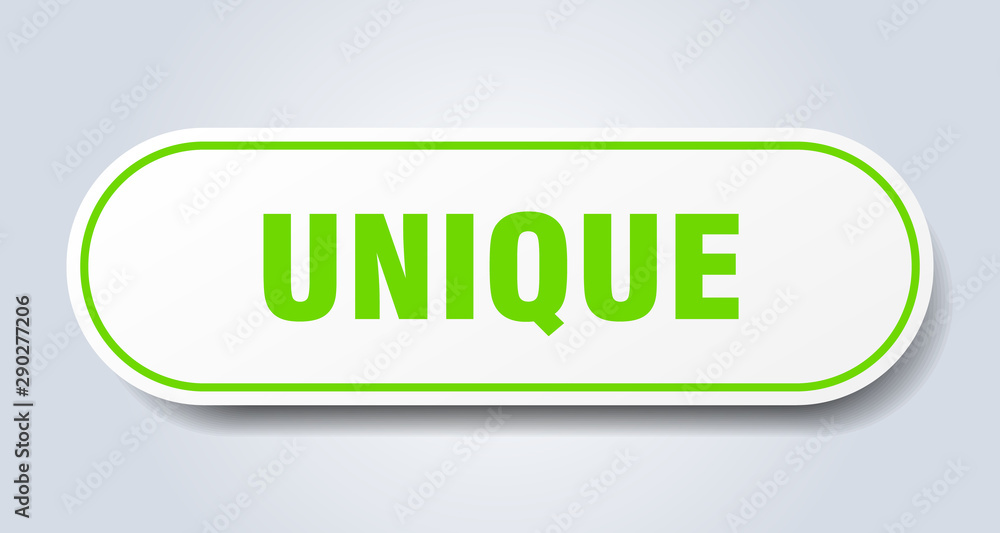 unique sign. unique rounded green sticker. unique unique sign. unique rounded green sticker. unique