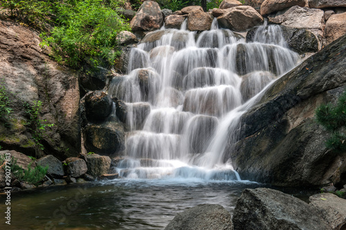 The Xiaoxi waterfall in Panshan, China