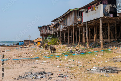 Residential house on pillars, Laos