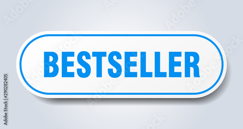bestseller sign. bestseller rounded blue sticker. bestseller