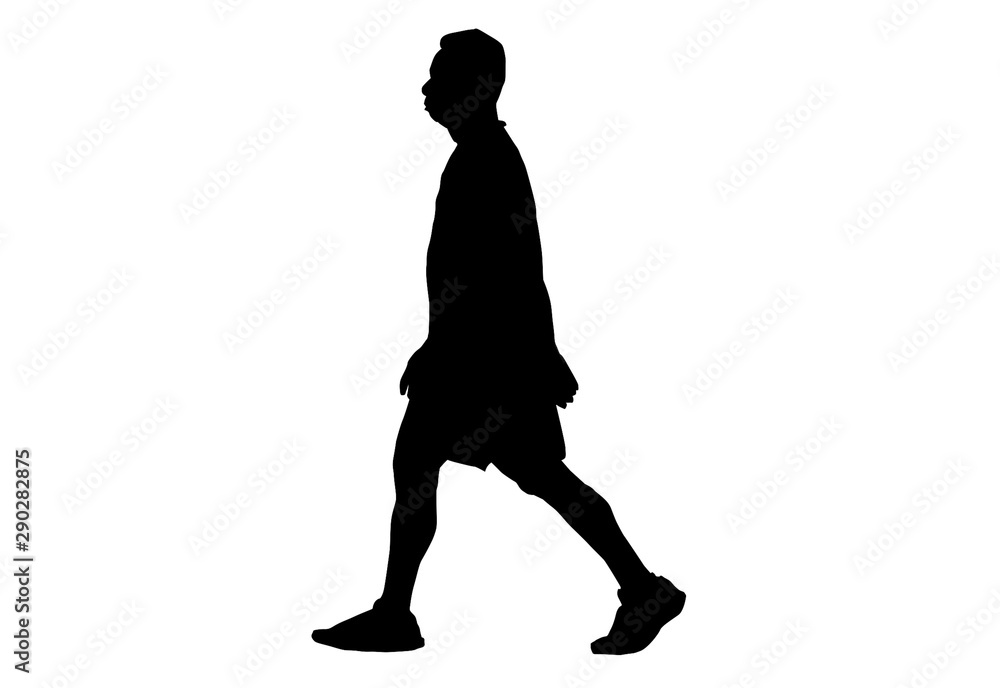 Silhouette running sport.This is men run exercise for Health At area Stadium Outdoors on white background with clipping path. Silhouette running sport.This is men run exercise for Health At area Stadium Outdoors on white background with clipping path.