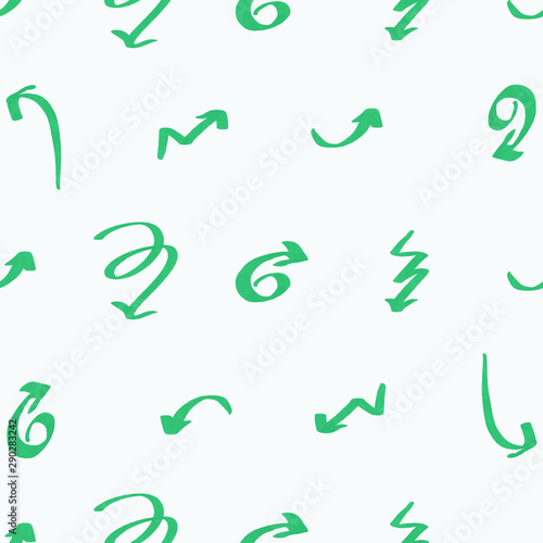 Doodle arrow pattern, seamless background can use for design, vector.