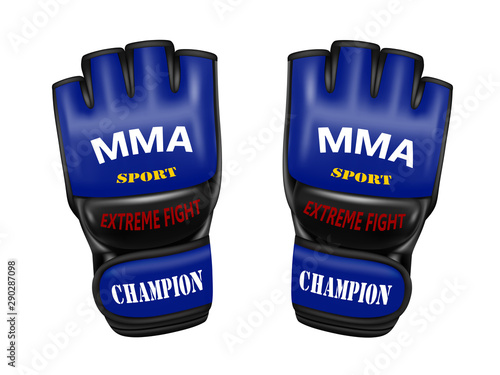 MMA gloves in vector.Mixed martial arts gloves in vector.