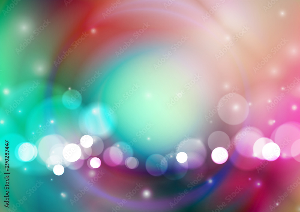 Abstract bokeh light on colorful blurred circles background Abstract bokeh light on colorful blurred circles background