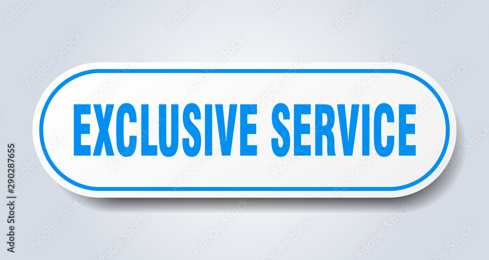 exclusive service sign. exclusive service rounded blue sticker. exclusive service exclusive service sign. exclusive service rounded blue sticker. exclusive service