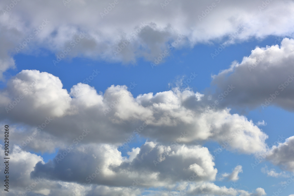 Picturesque textured clouds in the sky at the daytime Picturesque textured clouds in the sky at the daytime