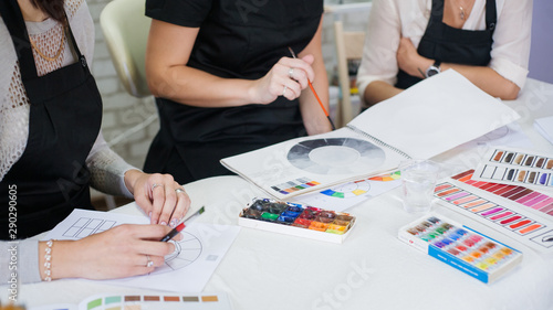Slika na platnu Decorative cosmetology theoretical class