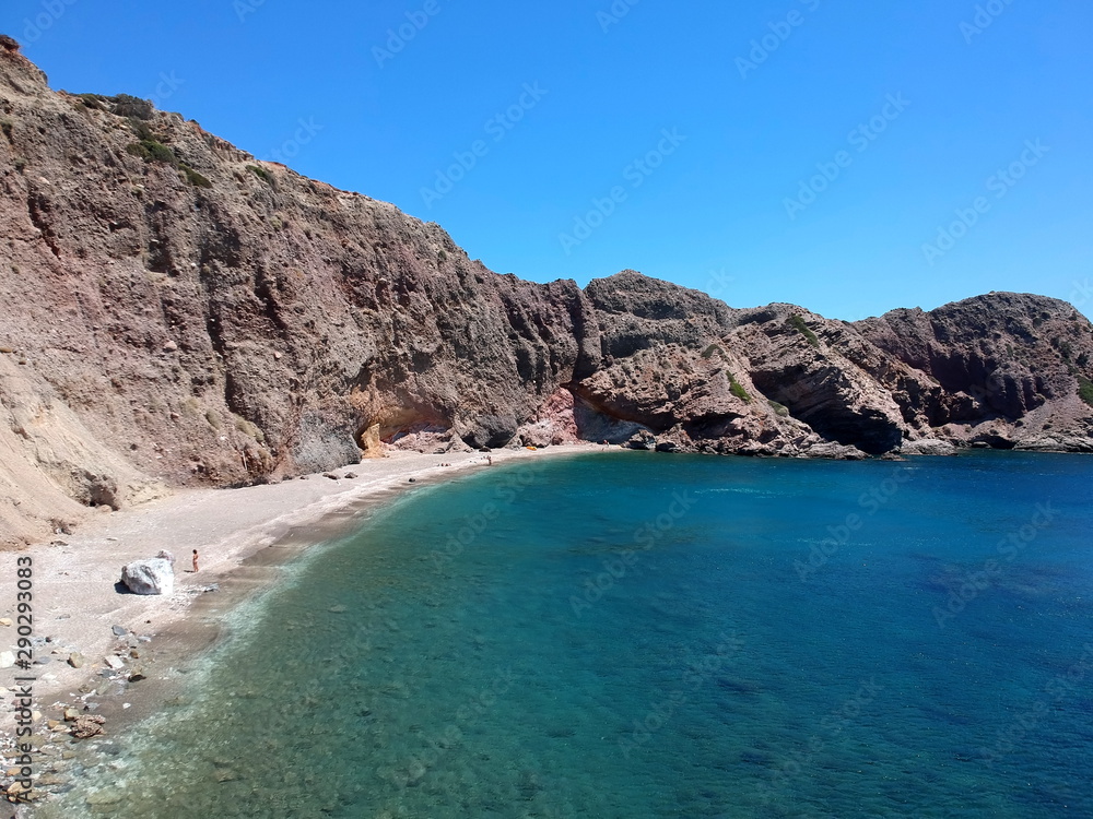 Fototapeta premium Paleochori plage Milos Cyclades Grèce