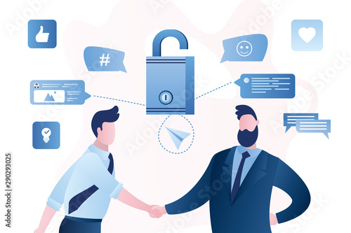 Successful negotiations and businessmen handshakes.