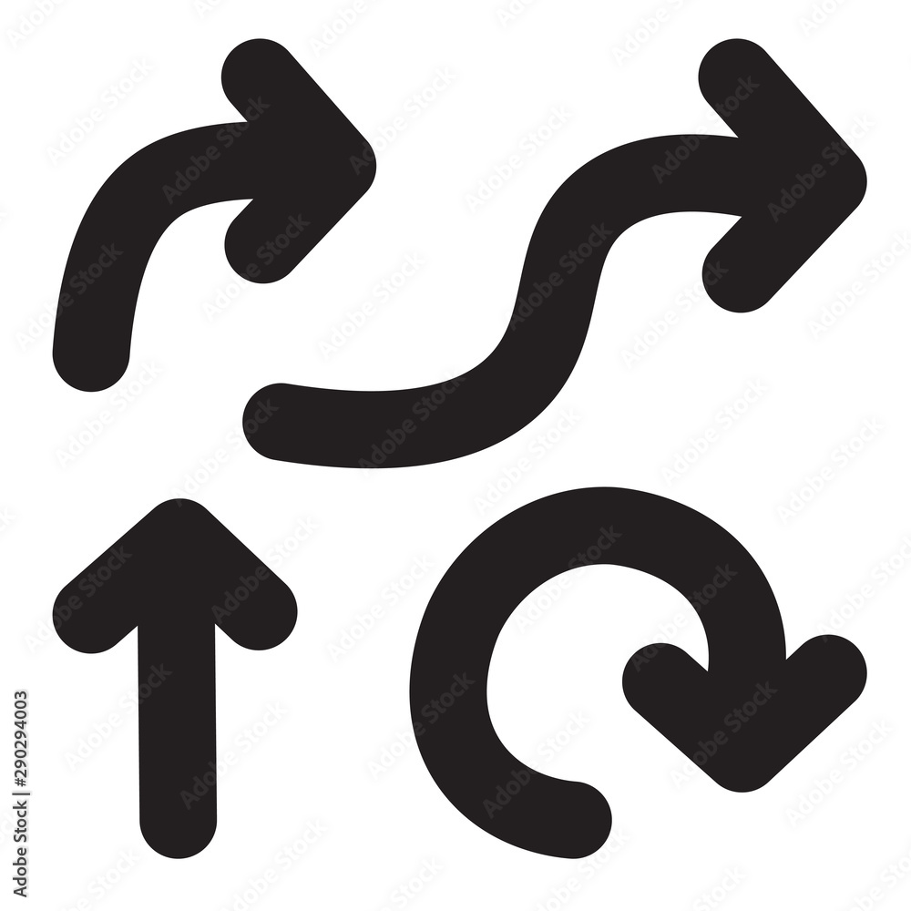 black arrows set icon- vector illustration black arrows set icon- vector illustration