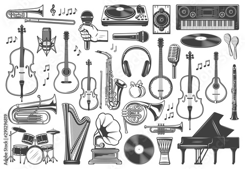 Musical instruments, music sound equipment