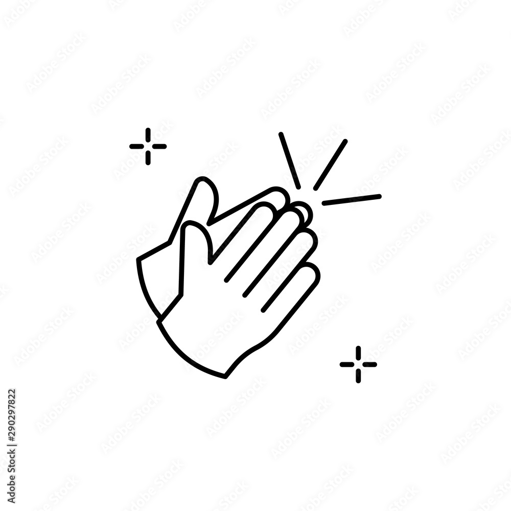 Clap, spanish icon. Element of spanish thin line icon Clap, spanish icon. Element of spanish thin line icon