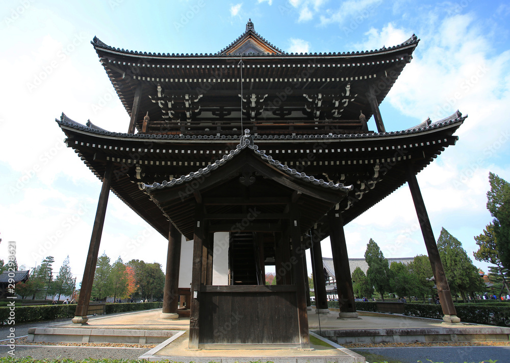 old japanese temple in kyoto park