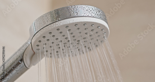 Shower Head opened with water