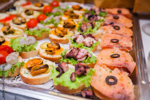  Delicious seafood canapes catering at event