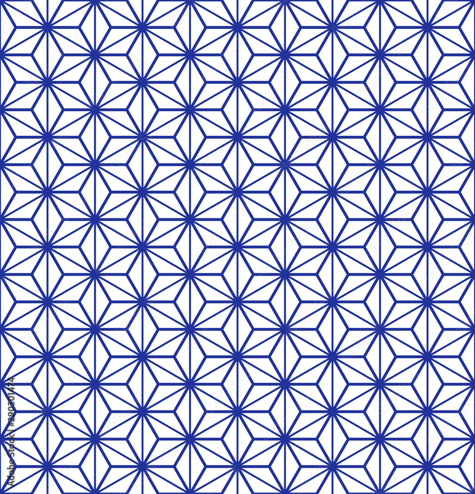 麻の葉 （和柄のシームレス素材）