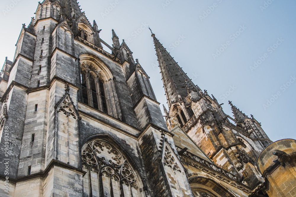 Gothic Sainte-Marie cathedral in the center of Bayonne in France