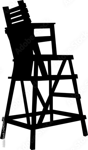 Lifeguard Silhouette Vector