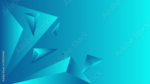 Free Download Abstract polygon triangle gradient background turquoise - GFXLoad