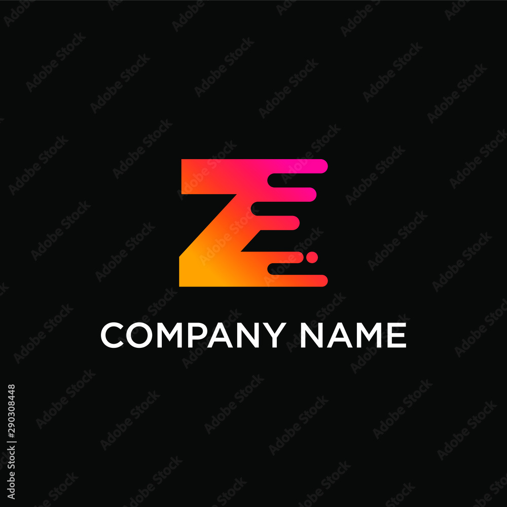 fast technology letter Z logo design. speed design concept. Progress abstract creative sign. -vector