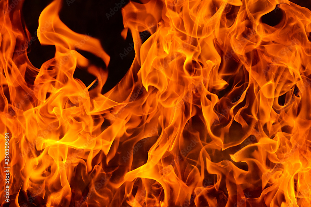 Blazing fire flame background and abstract Stock 写真 | Adobe Stock