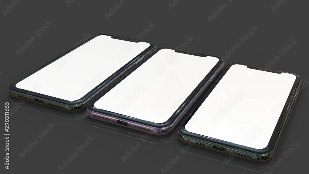 Mobil phone realistic 3d model, of background. 3d render Mobil phone realistic 3d model, of background. 3d render