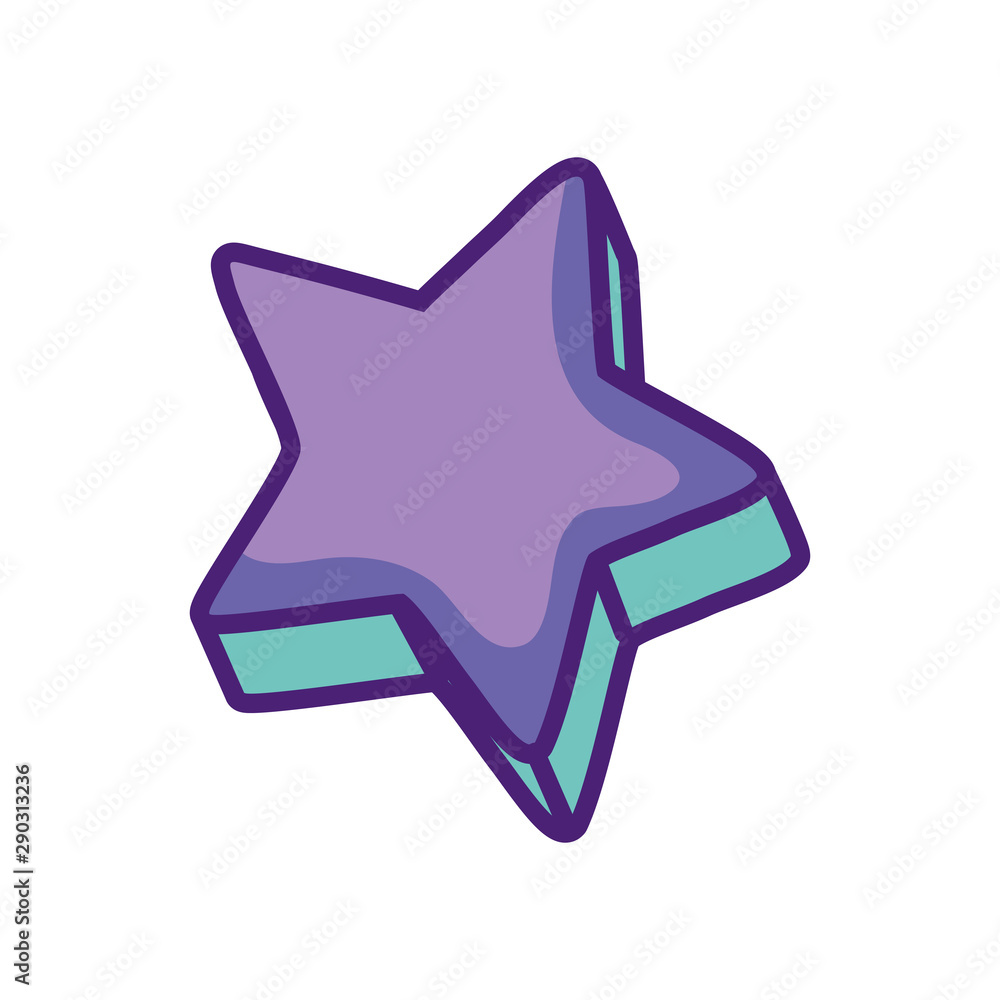 star retro device with color pastel star retro device with color pastel