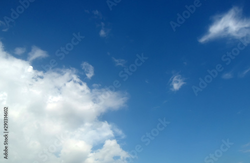 blue sky with White Clouds
