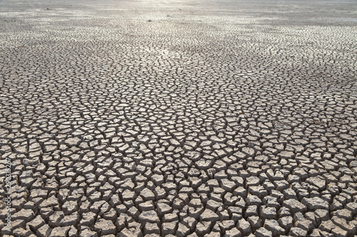 Drought of water sources. The impact of rain does not fall seasonally. Reservoir condition for drought consumption. 