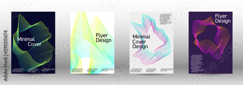 Cover design template set 