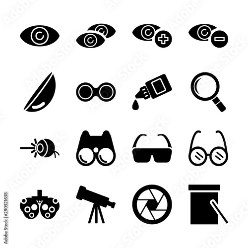 optical solid icons