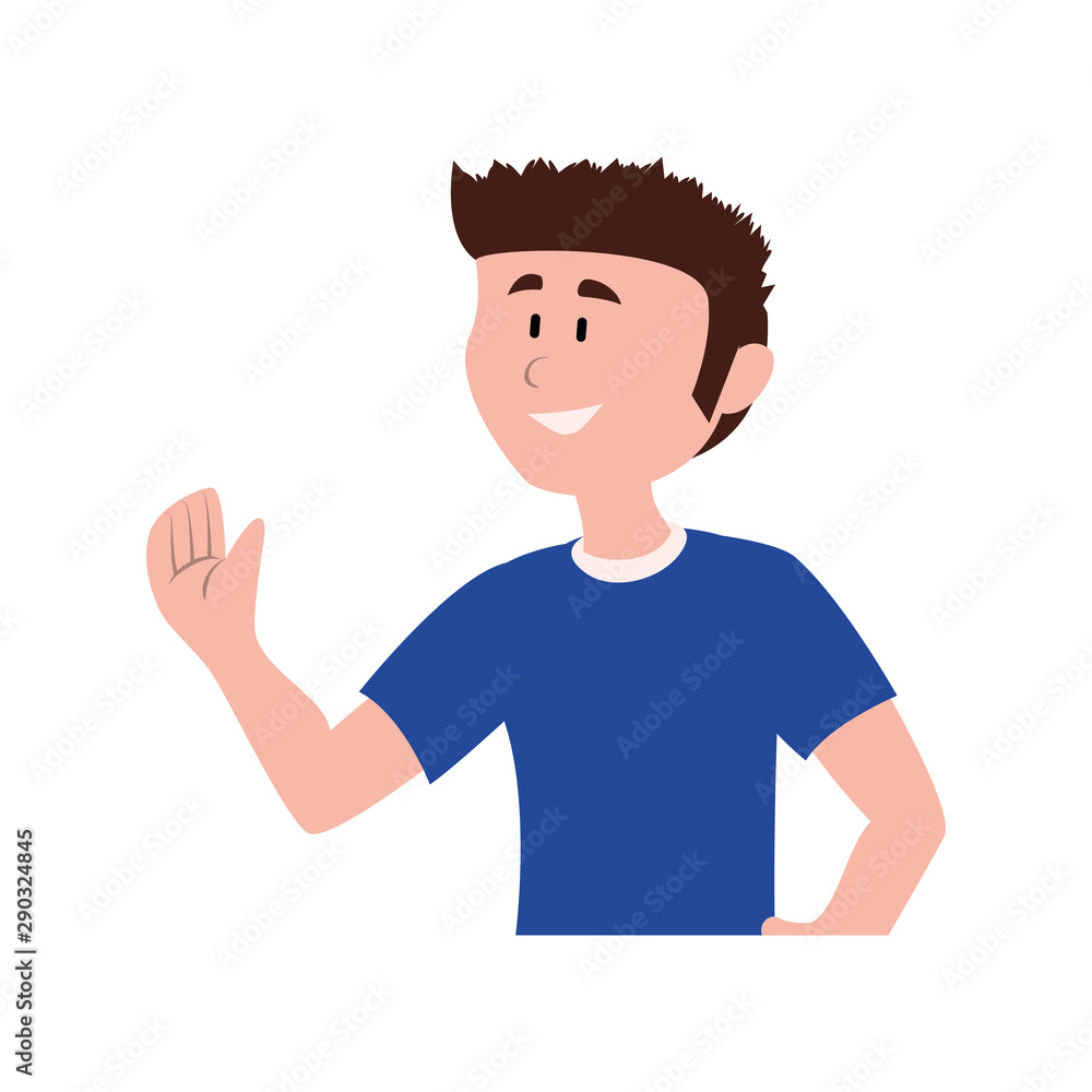 young man avatar character vector illustration young man avatar character vector illustration