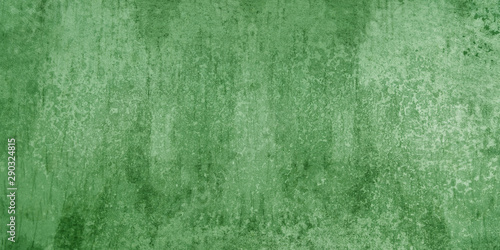 Green background texture with abstract vintage grunge texture in painted Chri...