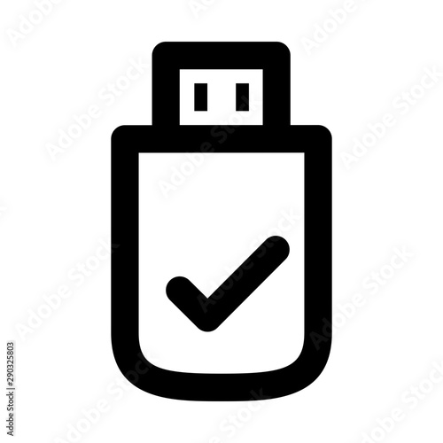 usb ok icon vectors