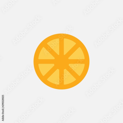 orange fruit vector icon illustration icon